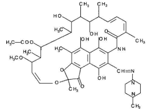 Молекула средства от туберкулеза Рифампицин