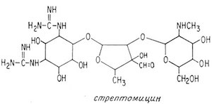Химическая структурная формула соединения стрептомицин